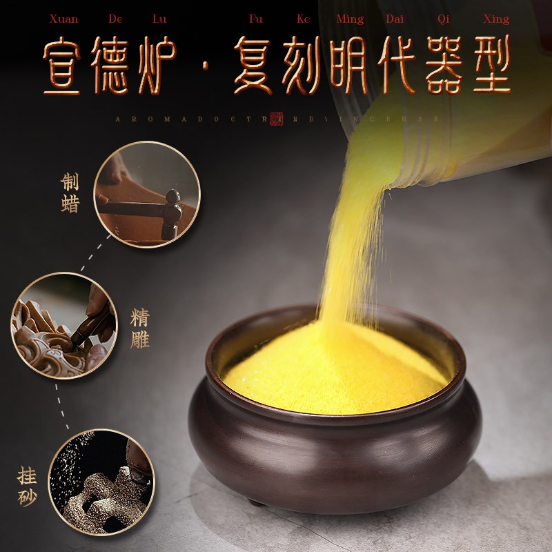 热销紫铜香炉纯铜香薰炉仿古香炉家用供奉插香器大明宣德炉盘香炉
