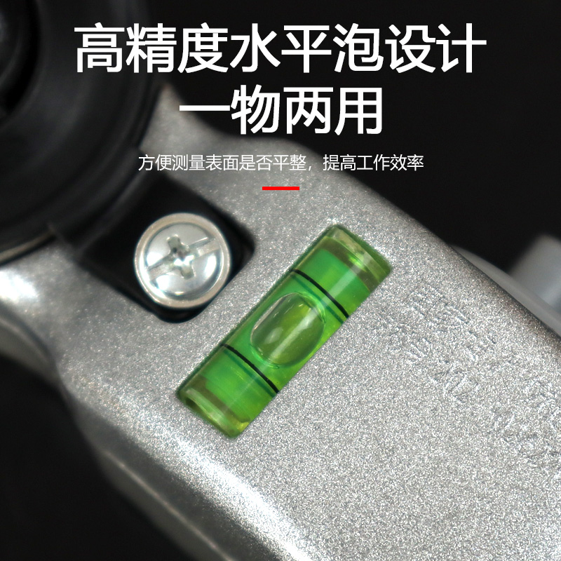 热销铝合金水平仪墨斗工地放线木工手动弹线神器耐摔手摇画线