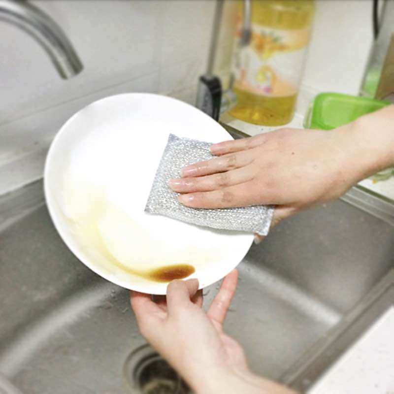 热销妙洁钢丝棉网洗碗神器刷锅不锈钢铁丝球家务清洁球厨房家用不