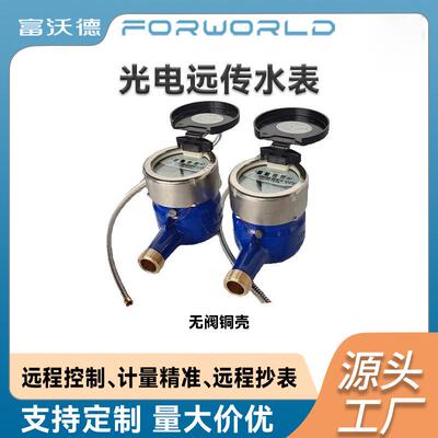物联网MBUS远传水表旋翼式湿式无阀铜壳光电配套抄表系统仪表