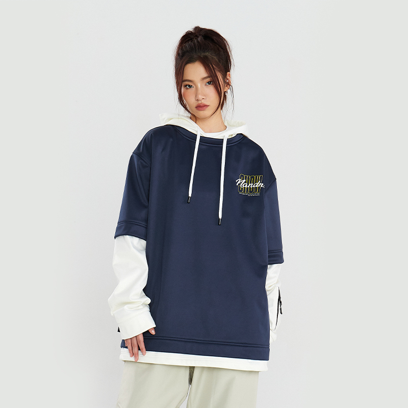 新品南恩NANDN滑雪服女单板情侣男款套头衫卫衣运动防水2022滑雪