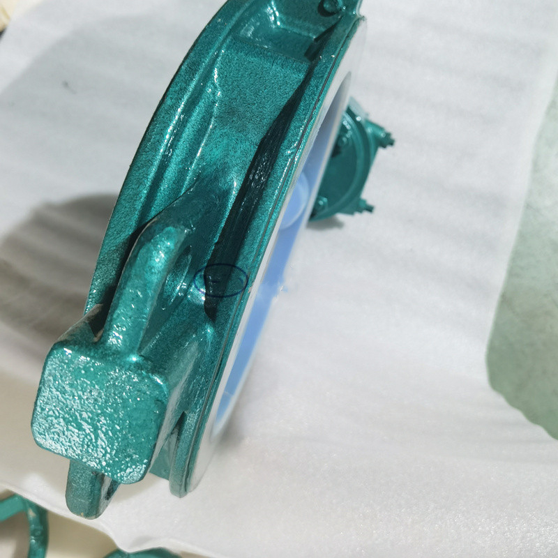 铸钢全衬四氟涡轮对夹蝶阀D371F46-10/16C耐酸碱腐蚀高温蝶阀开关