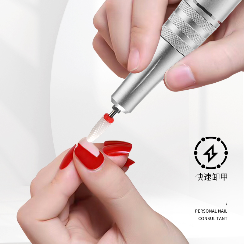 新款专业美甲打磨机充电卸甲机电动打磨器指甲去死皮工具美甲店用