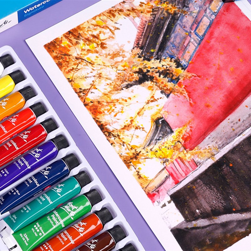 montmarte水彩watercolor paint set gouache  paint aquarelle