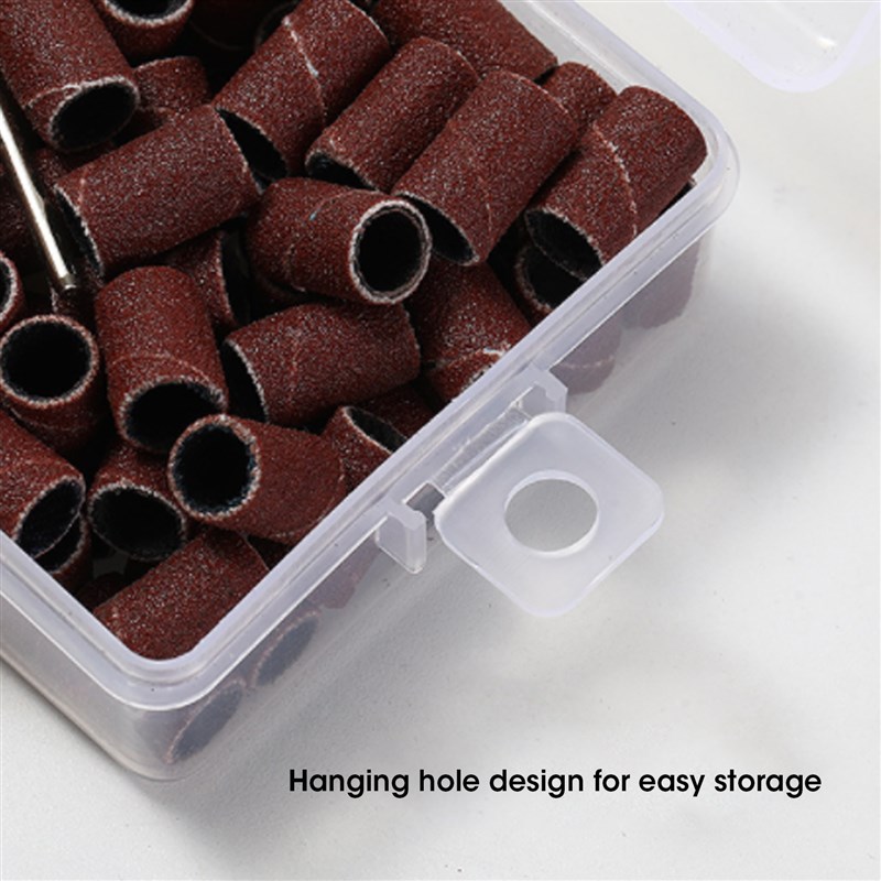 210Pcs/Box Sanding Cap Bands For Electric Manicure Machine 8