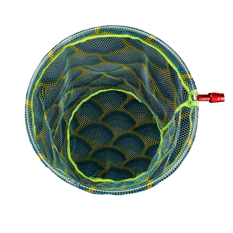 捞网彩色涂胶捞鱼网防刮速干竞技飞抄捞网防挂加深小眼捞网兜网布