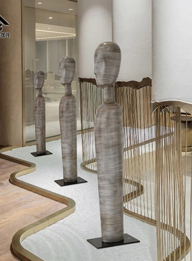 酒店大堂摆件售楼处大厅走廊过道落地大型摆设装饰品玻璃钢艺术品