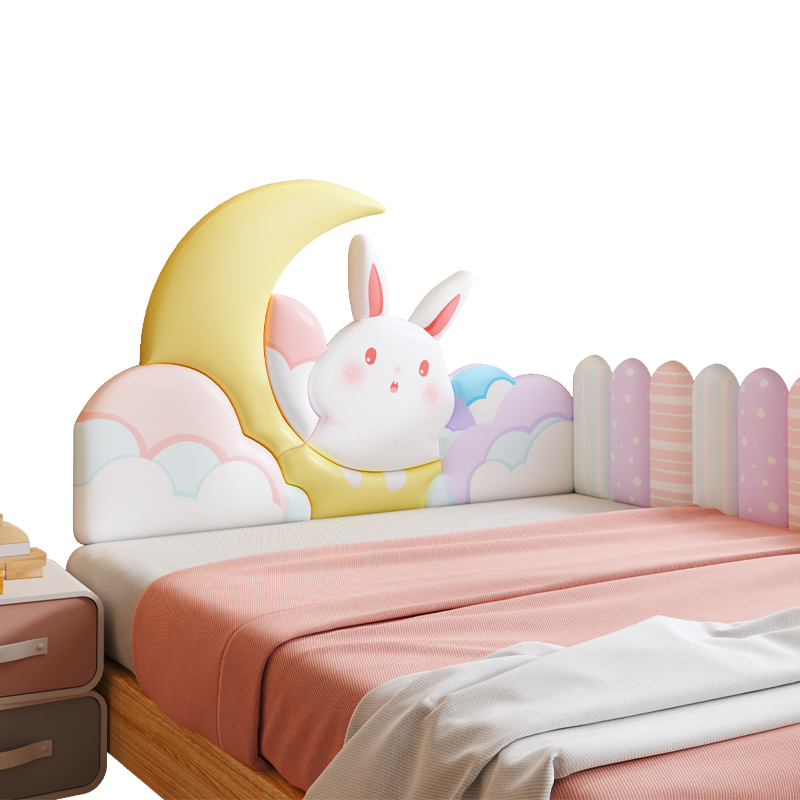 榻榻米墙围软包女孩儿童房可爱墙面防撞床头板靠背垫贴自粘定制