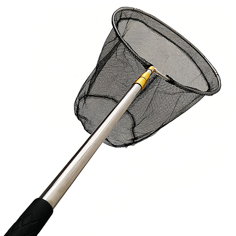 不锈钢捞网全套加粗伸缩杆网兜鱼网套装防挂捞鱼网鱼折叠网捞渔具