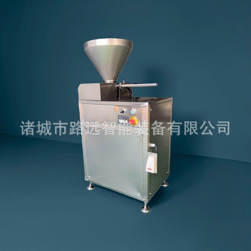 全自动电动叶片灌肠机商用大型火腿肠腊肠设备不锈钢大型肉肠机图片