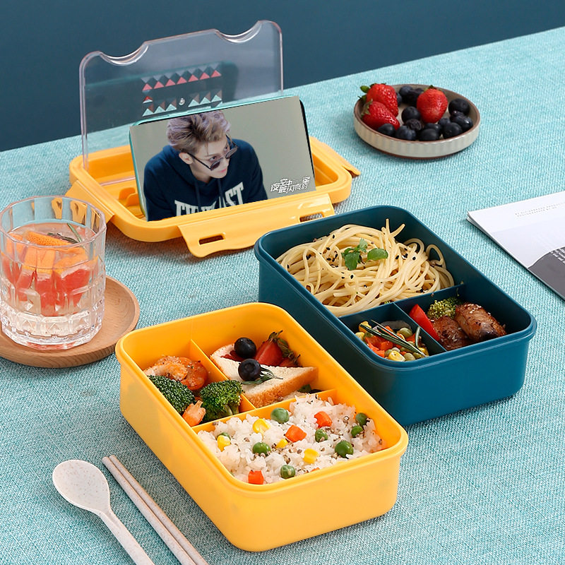 学生密封饭盒家用PP可微
