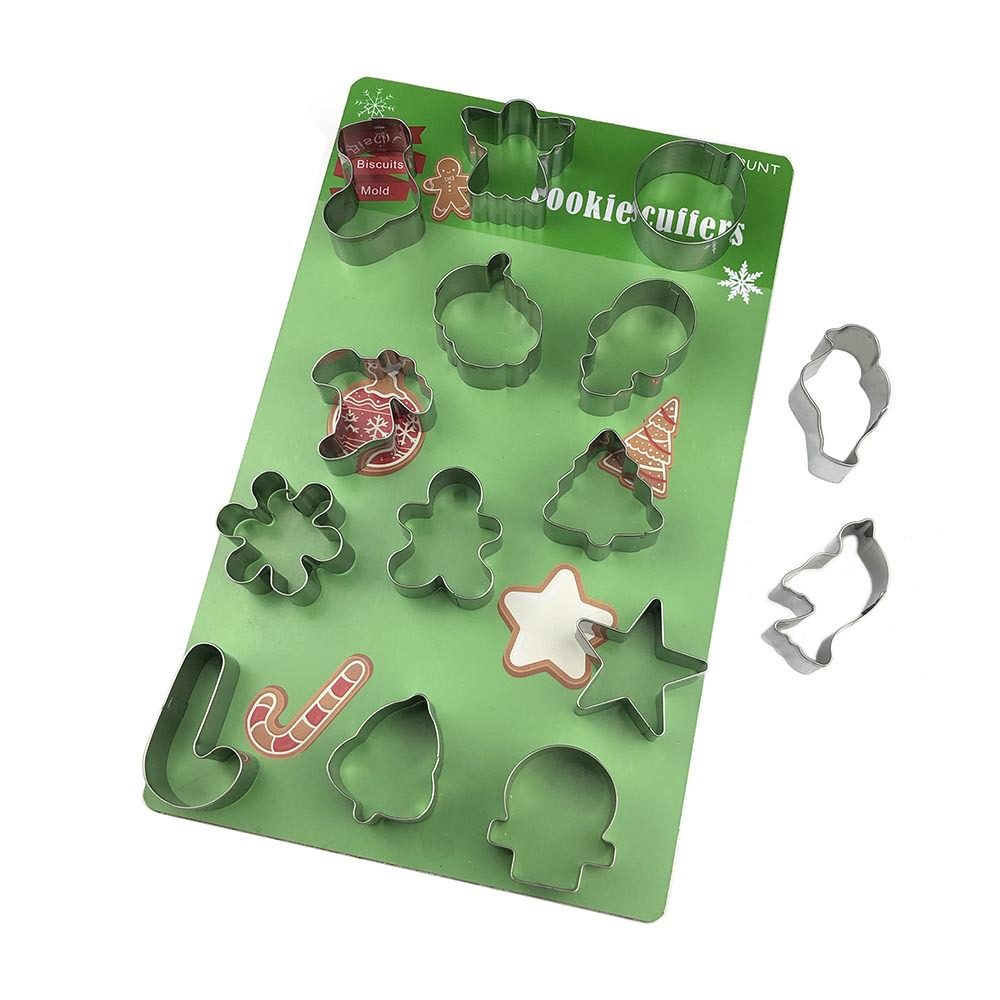 直供厨房烘培用品DIY不锈钢饼干模具圣诞节曲奇模水果切