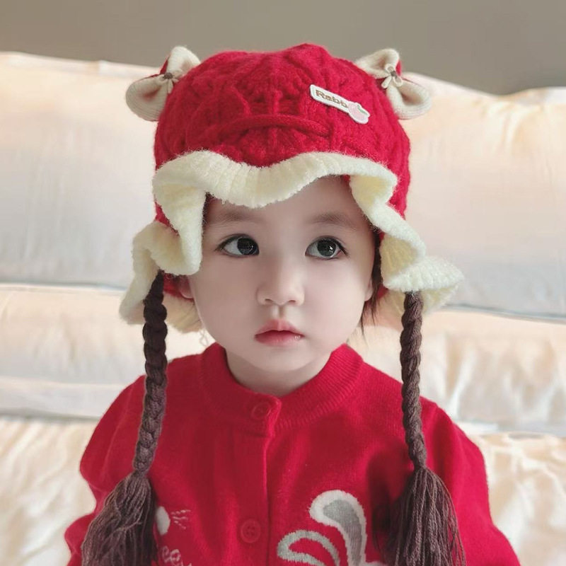 婴儿帽子秋冬季韩版可爱