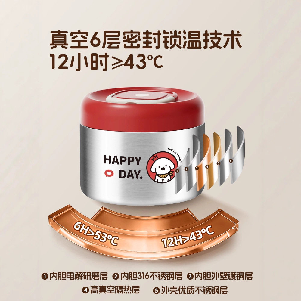 不锈钢保温饭盒桶上班族