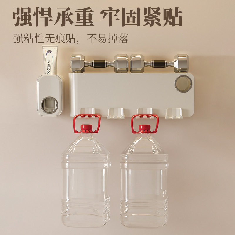 免打孔牙刷架子置物架卫生间牙具挂架漱口杯挂墙式壁挂式牙缸杯