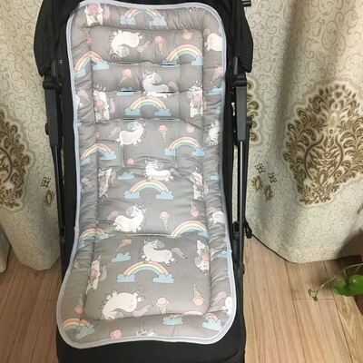 婴儿车棉垫加厚减震推车垫子宝宝推车棉垫餐椅摇椅四季推车坐垫