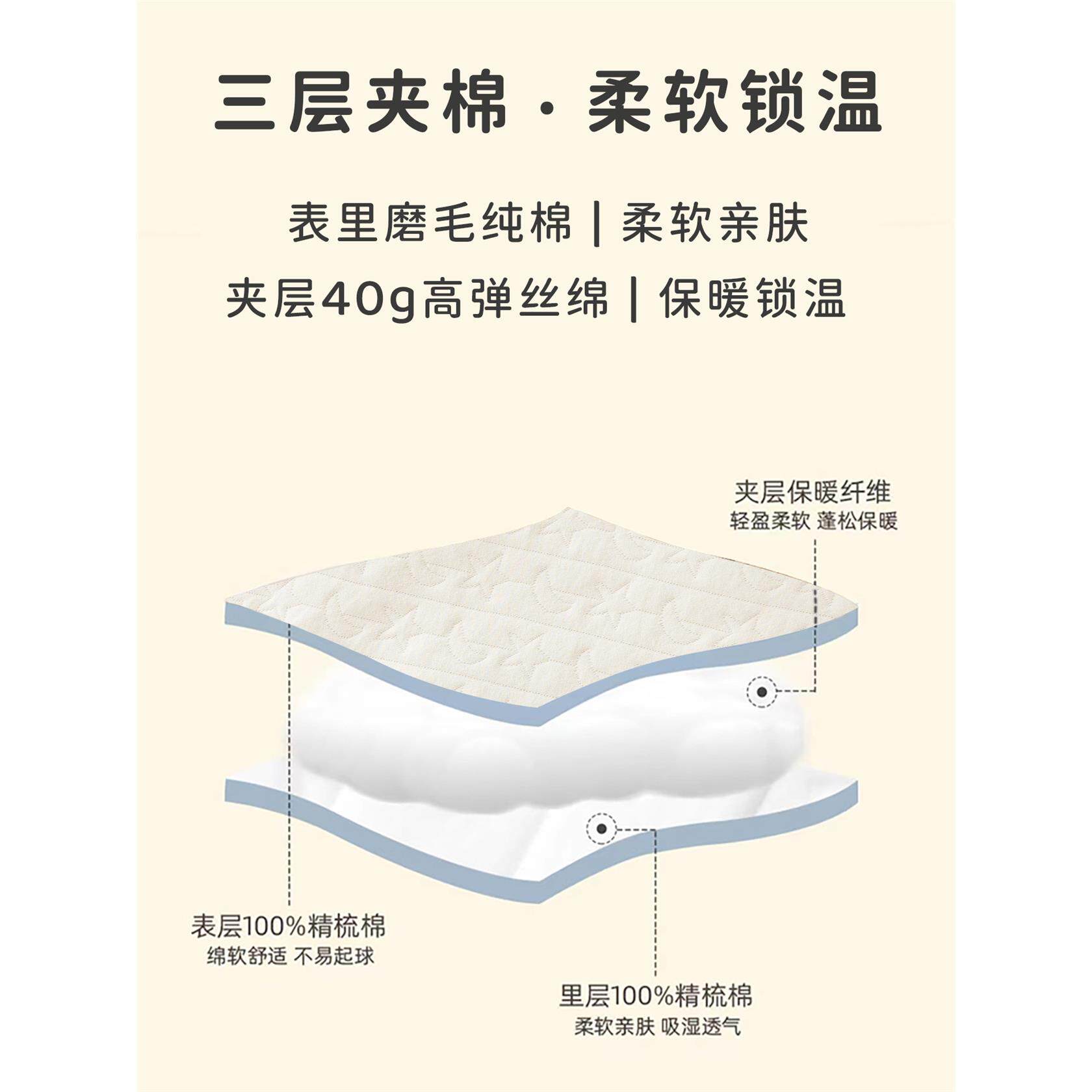 宝宝开春季连体衣空气棉