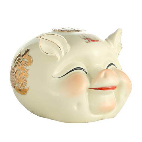 极速陶瓷金猪存钱罐工艺品摆饰家居客厅可爱招财超大号儿童小猪存