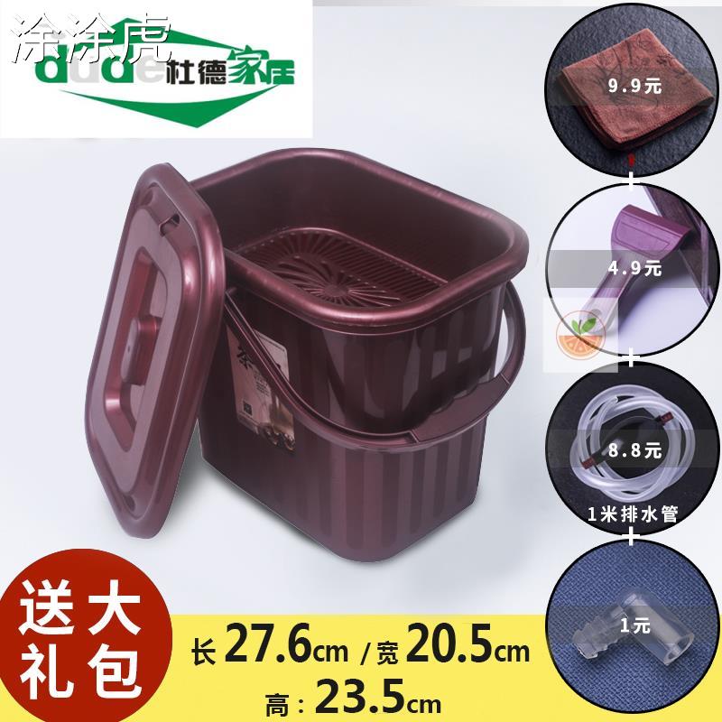 涂涂虎.茶水桶茶叶垃圾桶泡茶桶功夫办公室家用矮小号大号过滤茶