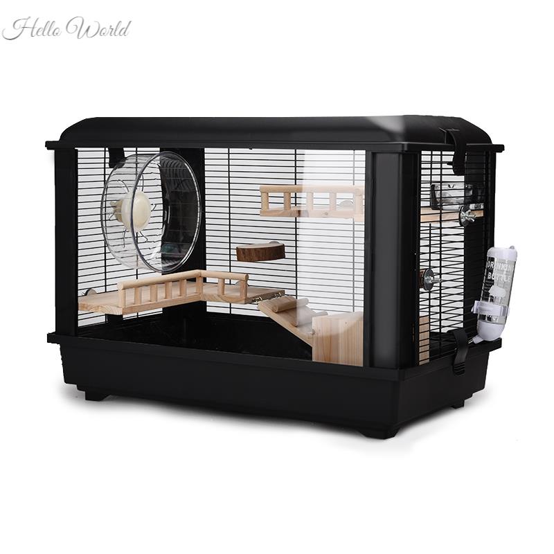 豪华优嗖宠物笼仓鼠笼子60基础加高熊超大亚克力透明观赏芦丁鸡笼