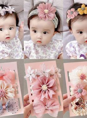 3 PcsSet Floral Bows Ba Headband Dot Bowknot Haarband