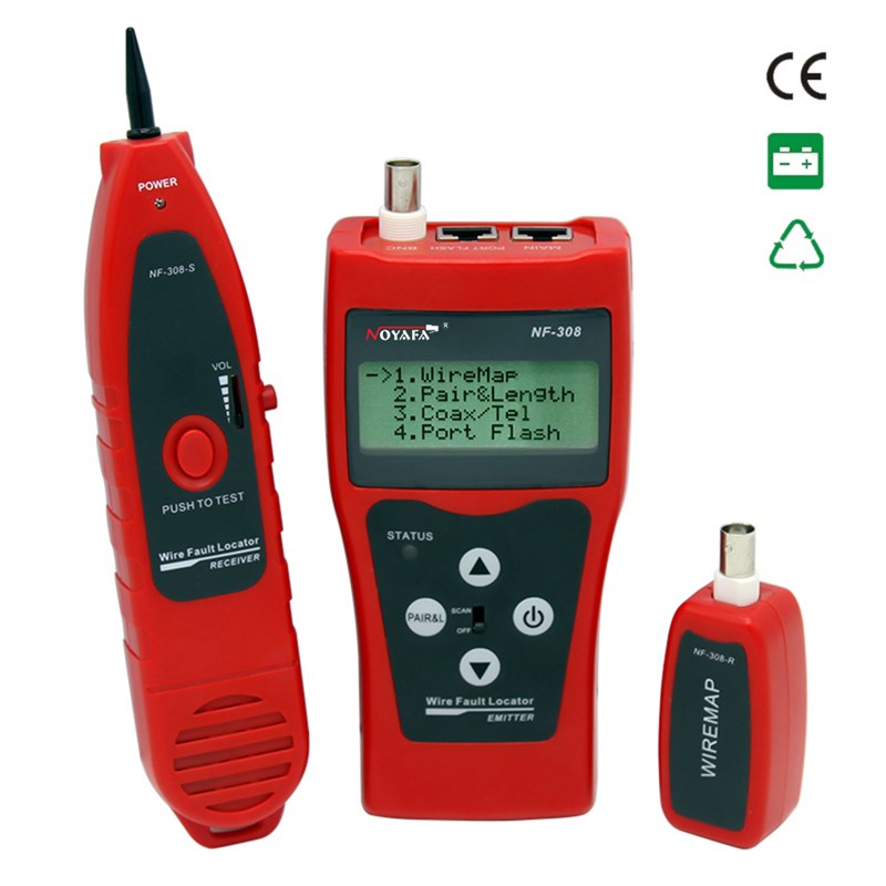 LCD Network Cable Tester High Precision Line Finder Coaxial