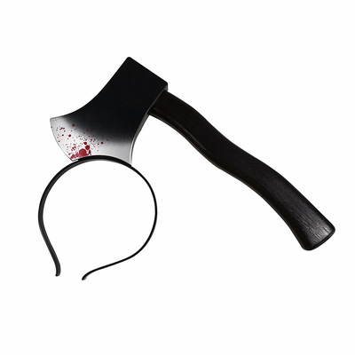 极速Halloween Horror Props Blood Fake Ax Saws Knife Headband