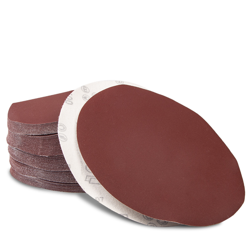 圆盘砂纸 墙面打磨砂纸 拉绒片 背绒砂纸 植绒砂纸片9寸 225mm