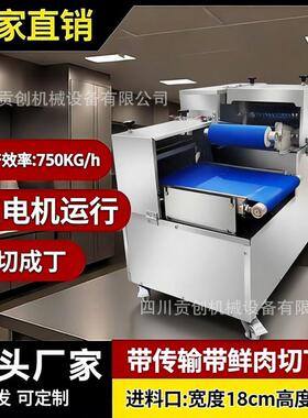 全自动鲜肉切丁机商用牛羊肉切肉机红烧肉块丝鸡柳分条电动开片机