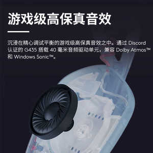 罗技G435无线蓝牙耳机头戴式电竞游戏电脑手机带麦克风送男友礼物