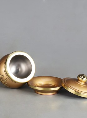 仙字供水杯纯铜家用供奉供杯供酒杯净水杯茶杯堂口用品摆件