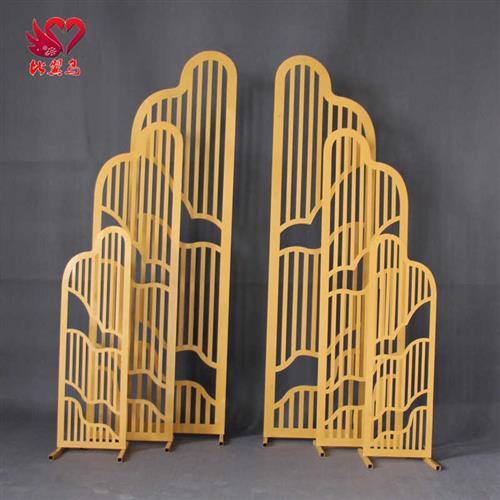 2022新款中式婚庆道具屏风路引欧式铁艺海誓山盟路引复古婚礼装饰