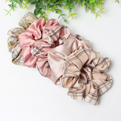 新品5Pack Hair Scrunchies Set Fashion Simple Basic Elastic H