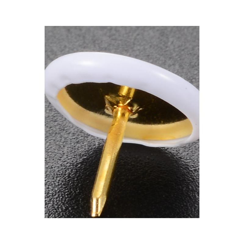 50pcs White Push Pins Thumb Thumbtack Tacks Board Pins for O