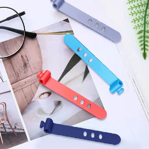 Bobbin Holder Phone Cord Charger Winder Straps Hole Clips