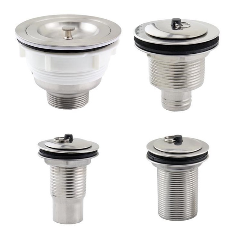 304不锈钢厨房水槽提蓝面板洗衣盆拖把池下水器60/88/110陶瓷