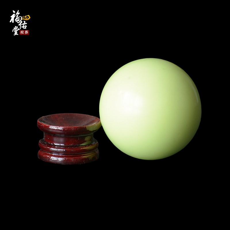 随葬品下葬殡葬用品陪葬天然萤石夜光夜明珠骨灰盒摆件殡葬包邮