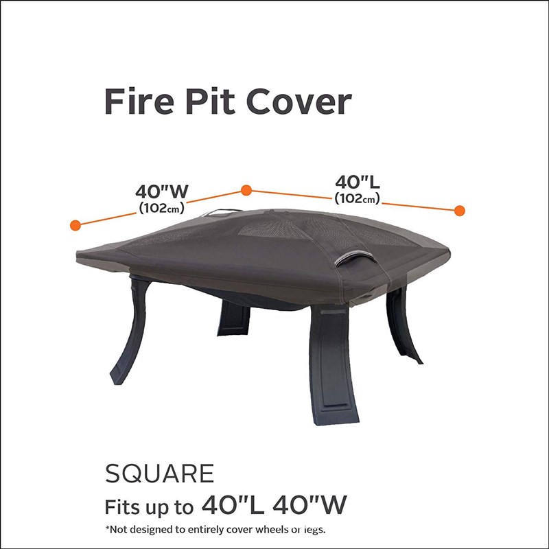 跨境户外火炉防尘罩600D牛津布保护罩庭院防尘火盆罩方形火炉罩