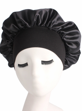 1PC Satin Sleeping Hat Night Sleep Hair Care Bonnet Nightcap