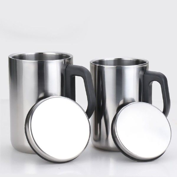 500ml Coffee Tea Cups Business Style Double-layer Water Cup