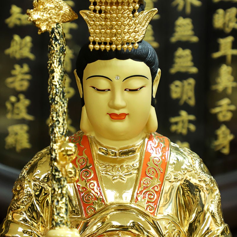 台湾鎏金纯铜玉皇大帝王母娘娘神像玉帝王母佛像家用神像摆件