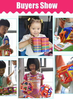 19-149pcs Big Size Magnetic Blocks Construction Designer Set