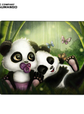 Panda Keyboard Pad Pc Accessories Computer Mousepad Rgb Anim