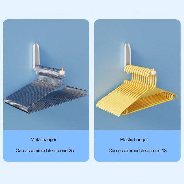 Hanger Organizer Versatile Wall Mount Clothes Hanger Rack