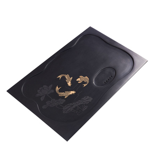 茶桌乌金石茶盘中间嵌入式漏水盘尺寸定制盖板面板49/37石制托盘