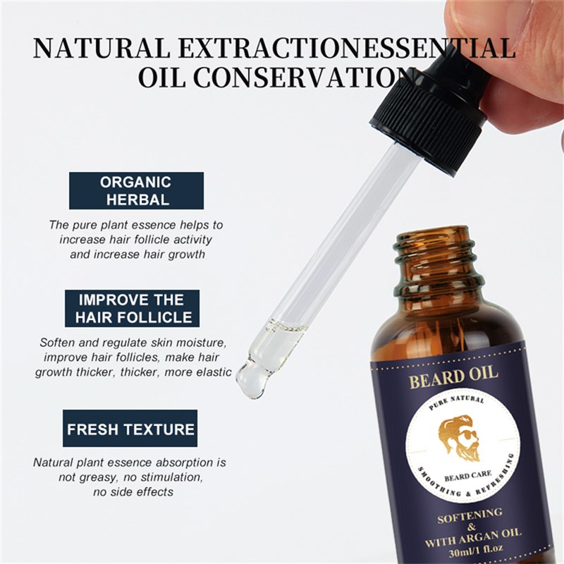 Men Beard Growth Oil Beard Growth Essence for Men Natural Be