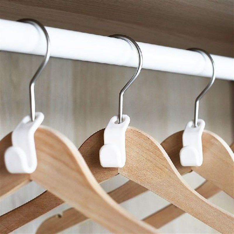 For Coat 25/50 Clothes Cascading Extendable Plastic Hooks