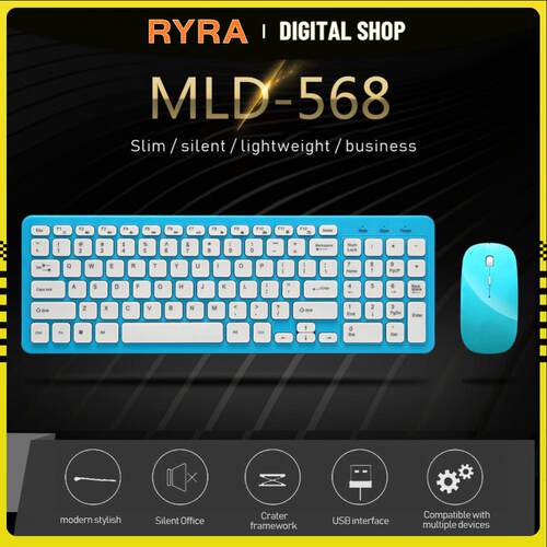 好货RYRA Wireless Keyboard And Mouse Combo Ultra-thin Wirele