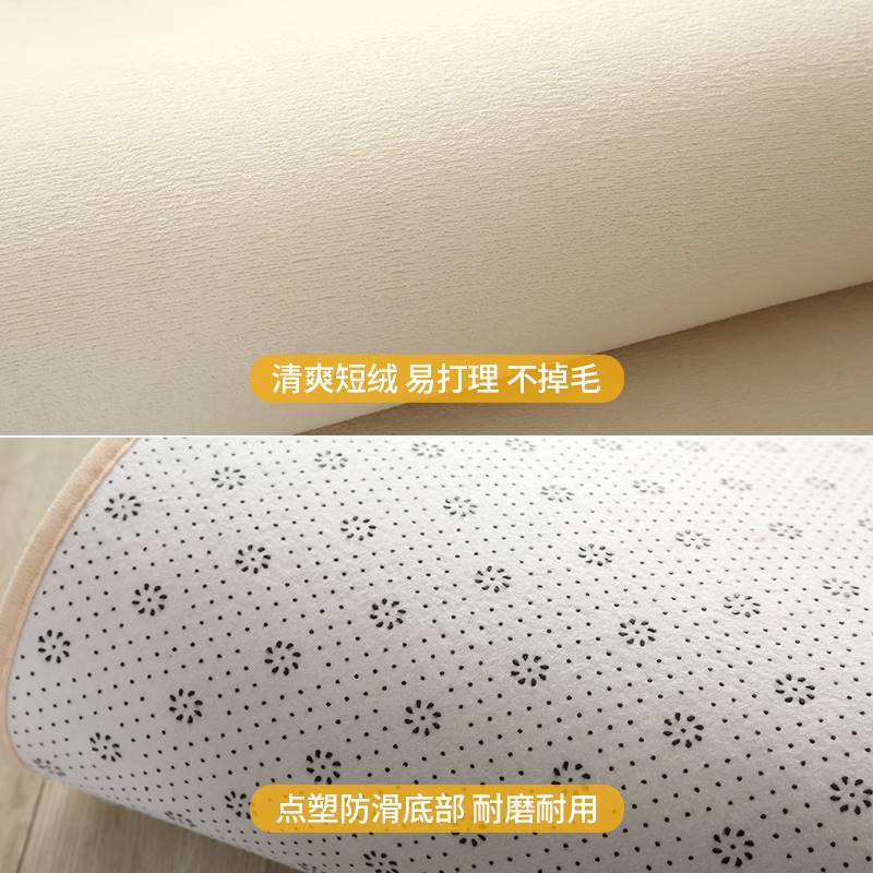 短毛ins地毯客厅茶几毯满铺卧室少女床边毯公主房间床前垫子地垫