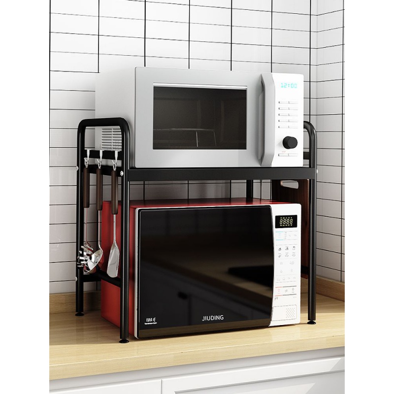 微波炉架置物架烤箱304不锈钢桌台面2厨房双多层电器子放收纳用品